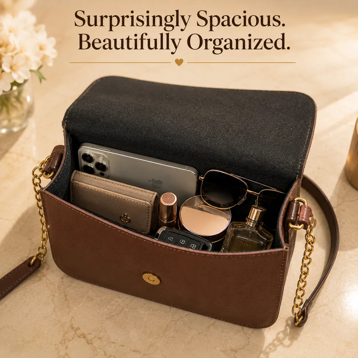 Raksha Bandhan Gift for Sister | Personalized Sling Bag, Necklace & Caricature Gift Set