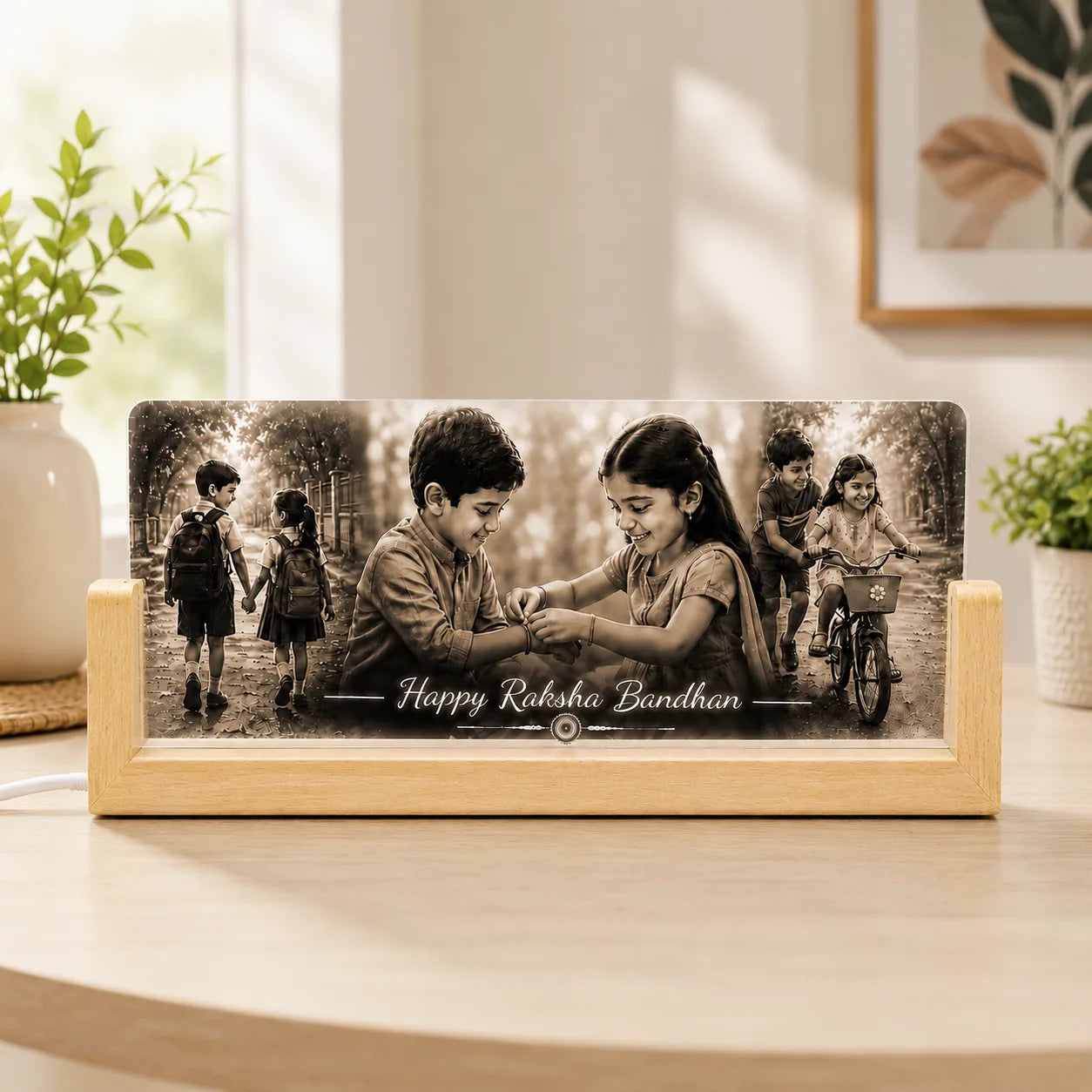Always U A Personalized Rakhi Gift for the Brother Who Grew Up Beside You