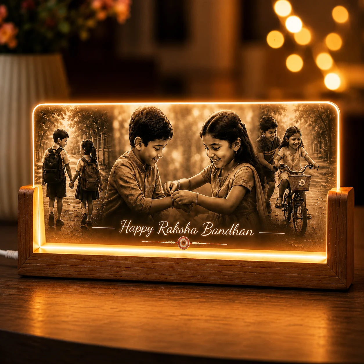 Always U A Personalized Rakhi Gift for the Brother Who Grew Up Beside You