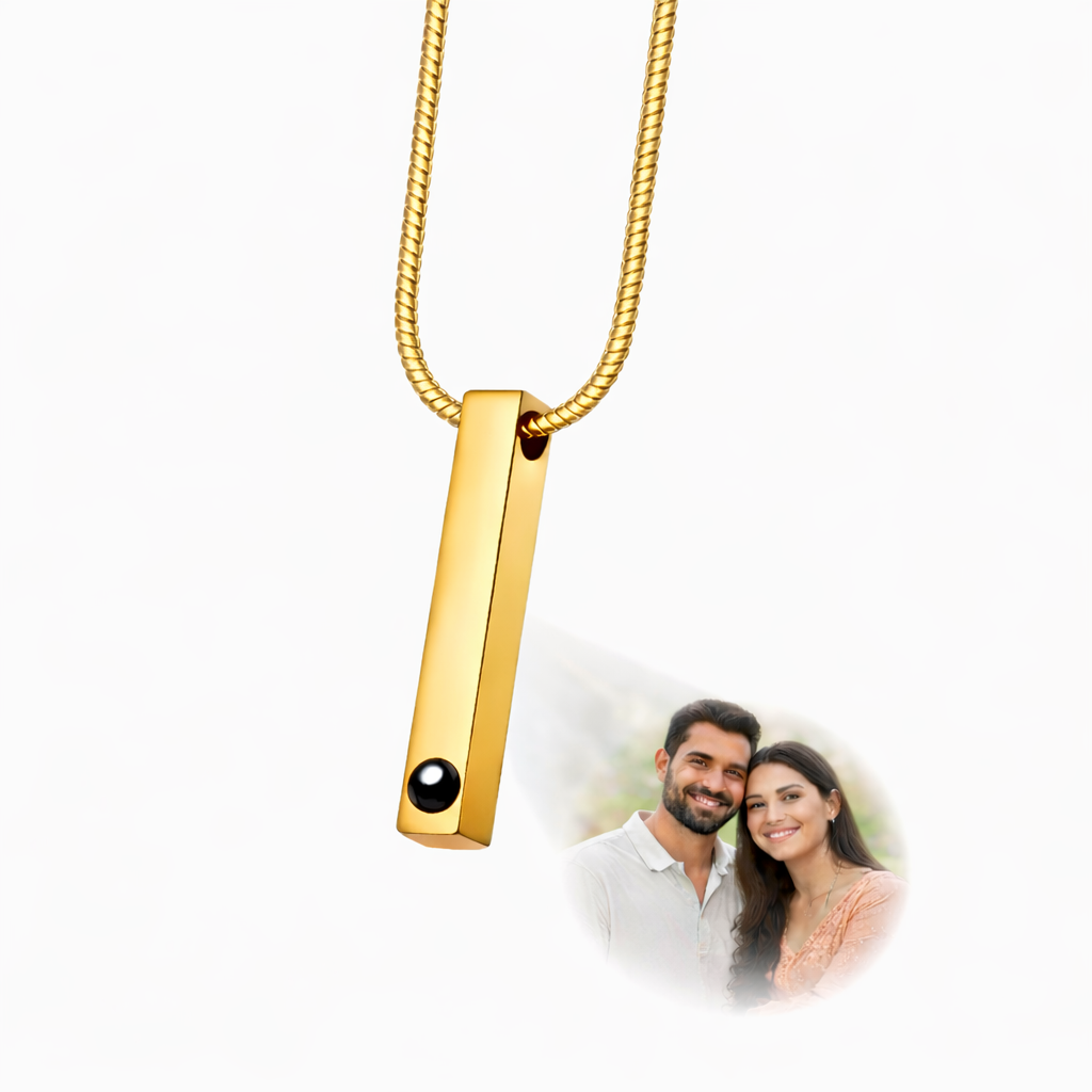 Zoci Voci Orbit Photo Jewellery Necklace – Hidden Picture Inside Pendant | Waterproof Stainless Steel Photo Necklace | Gift for Husband, Wife & Couples