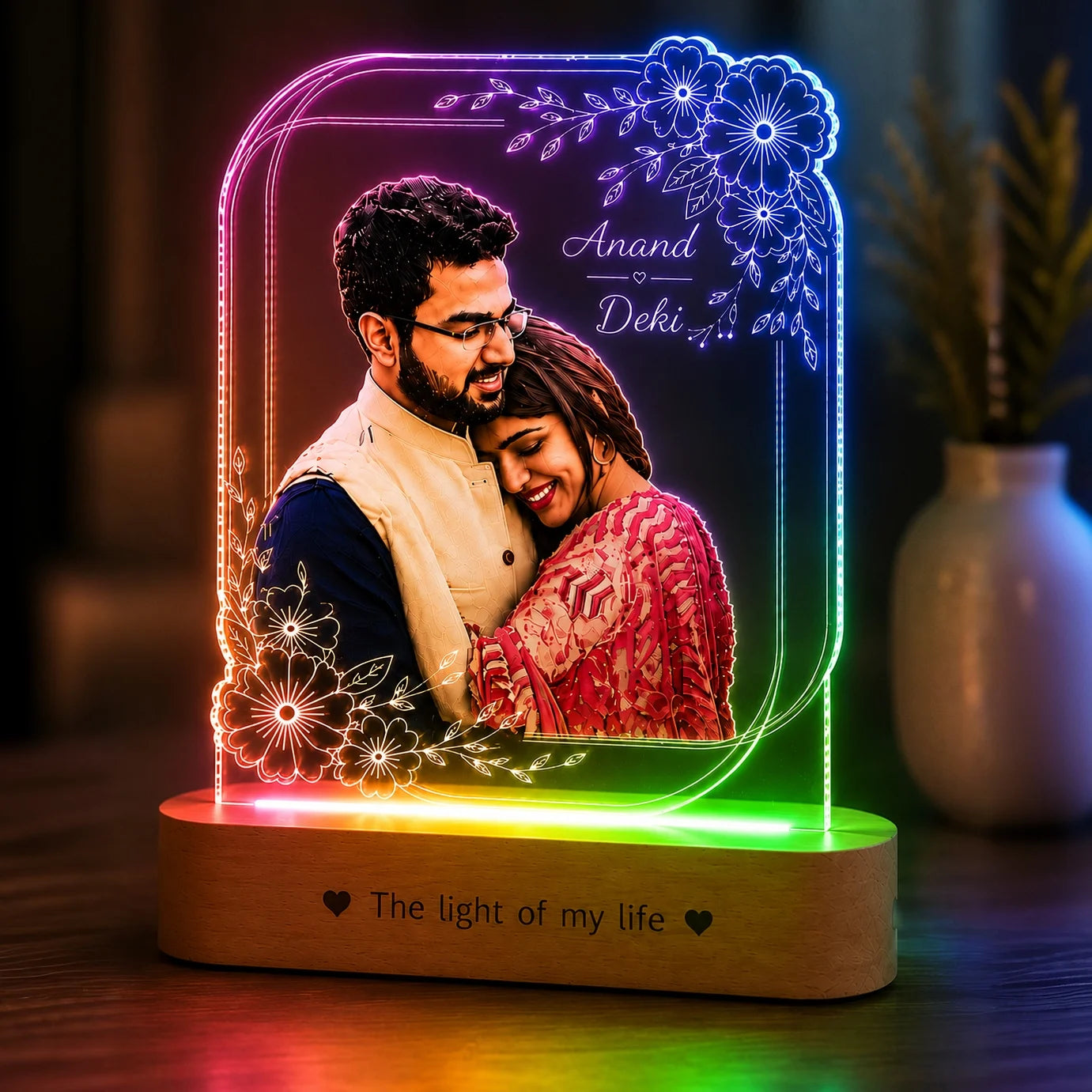 Precious Memories - Engraved Acrylic Photo Lamp