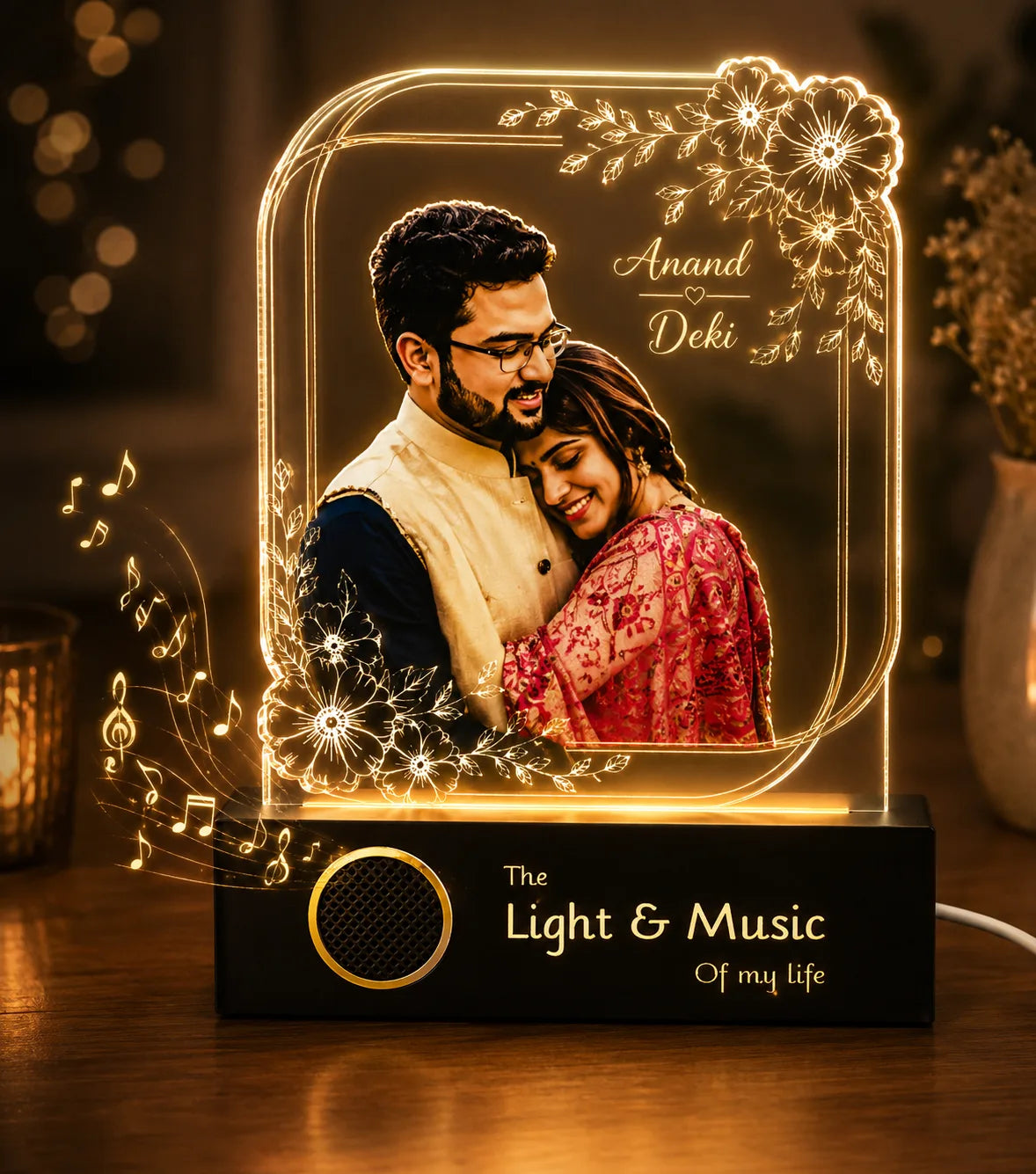 Precious Memories - Engraved Acrylic Photo Lamp
