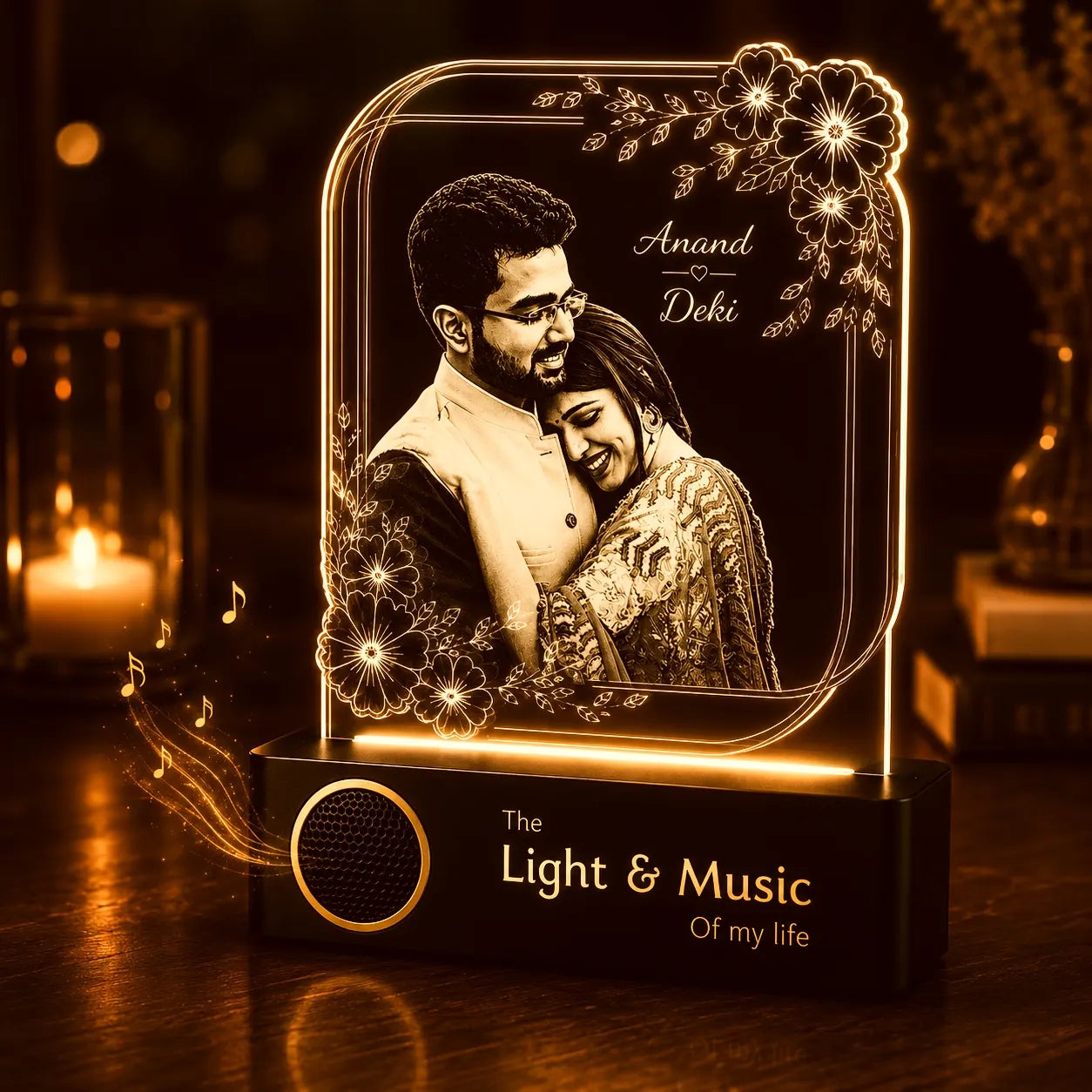 Precious Memories - Engraved Acrylic Photo Lamp