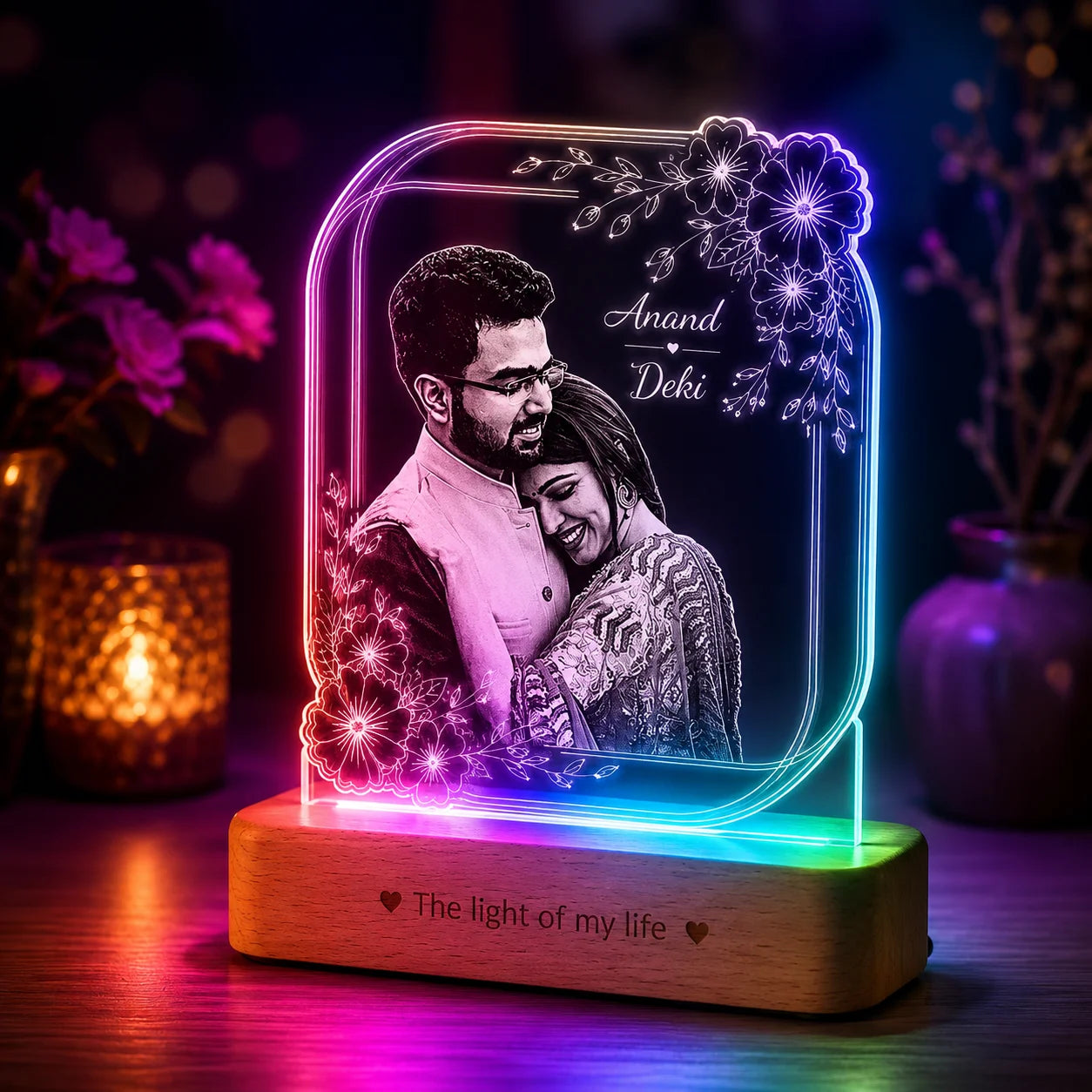 Precious Memories - Engraved Acrylic Photo Lamp