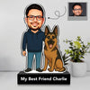 Personalized Dog Caricature Gift – Custom Pet Parent with Dog Breed – Unique Dog Gifts for Dog Lovers