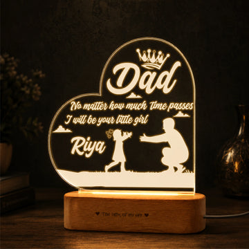A Daughter's Promise Lamp - Gift For Father