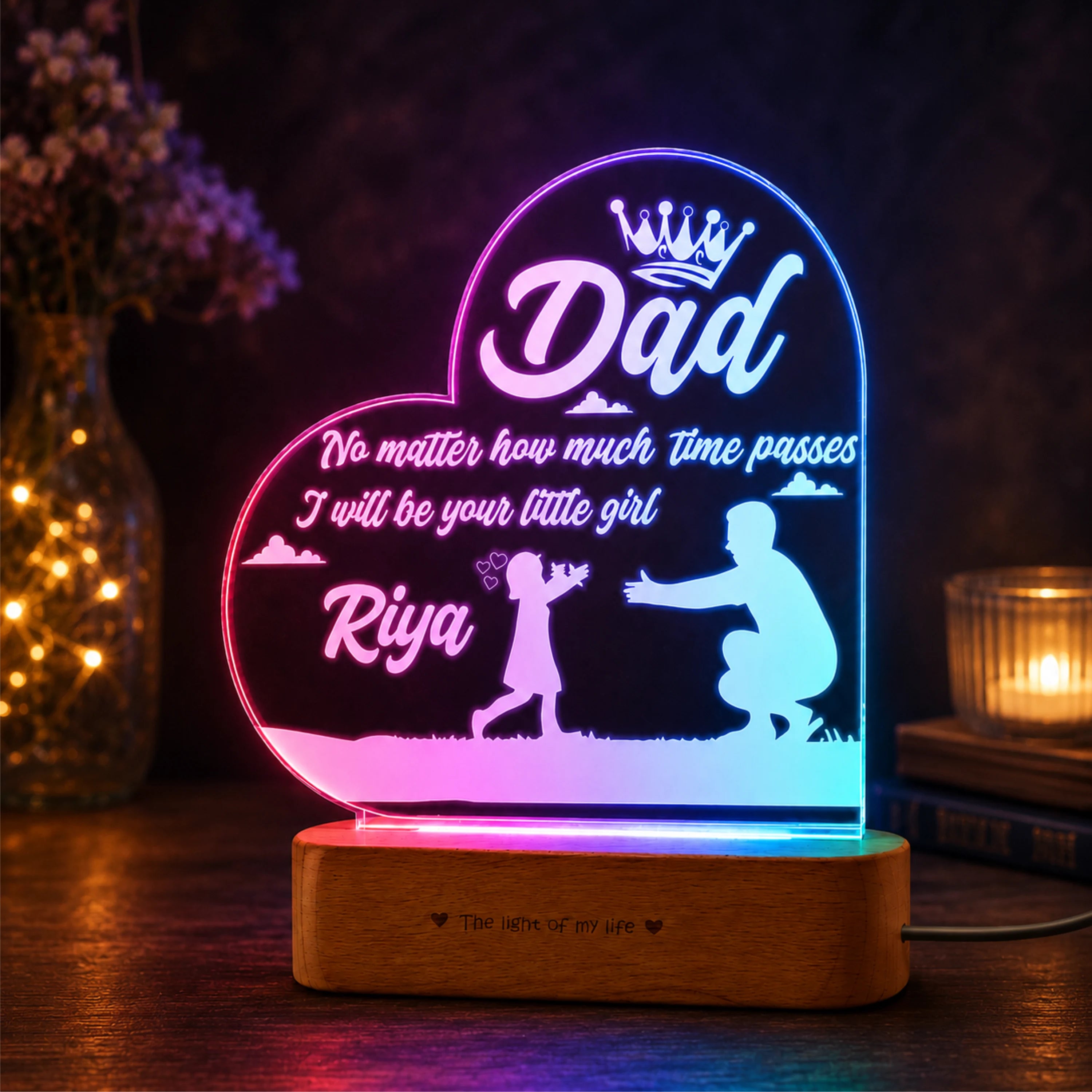 A Daughter's Promise Lamp - Gift For Father