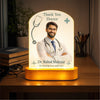 Personalized Doctor Thank You LED Lamp | Custom Photo Night Lamp Gift for Doctor | Medical Appreciation Gift for Clinic, Hospital, MBBS Graduation, Doctor’s Day Gift