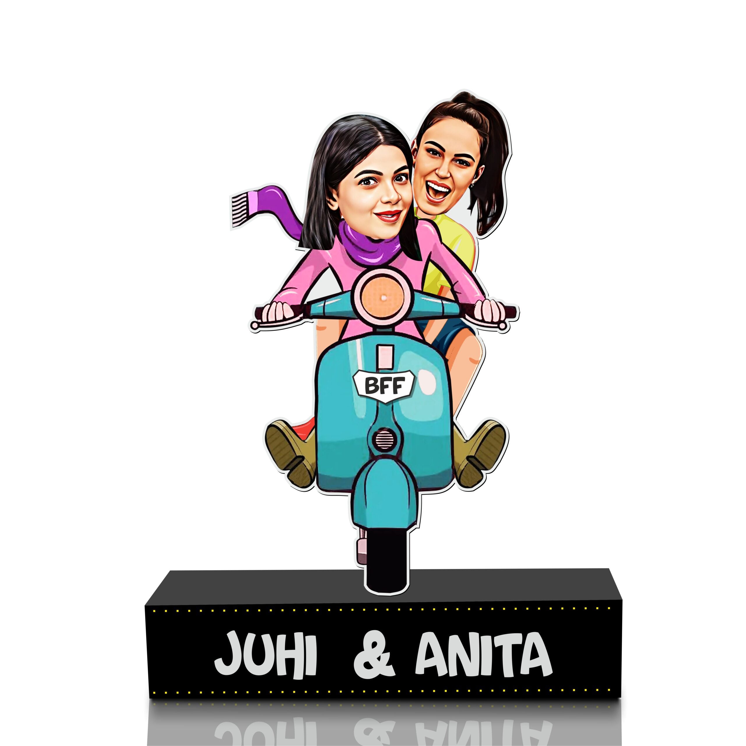 Gift for BFF - Personalized Caricature