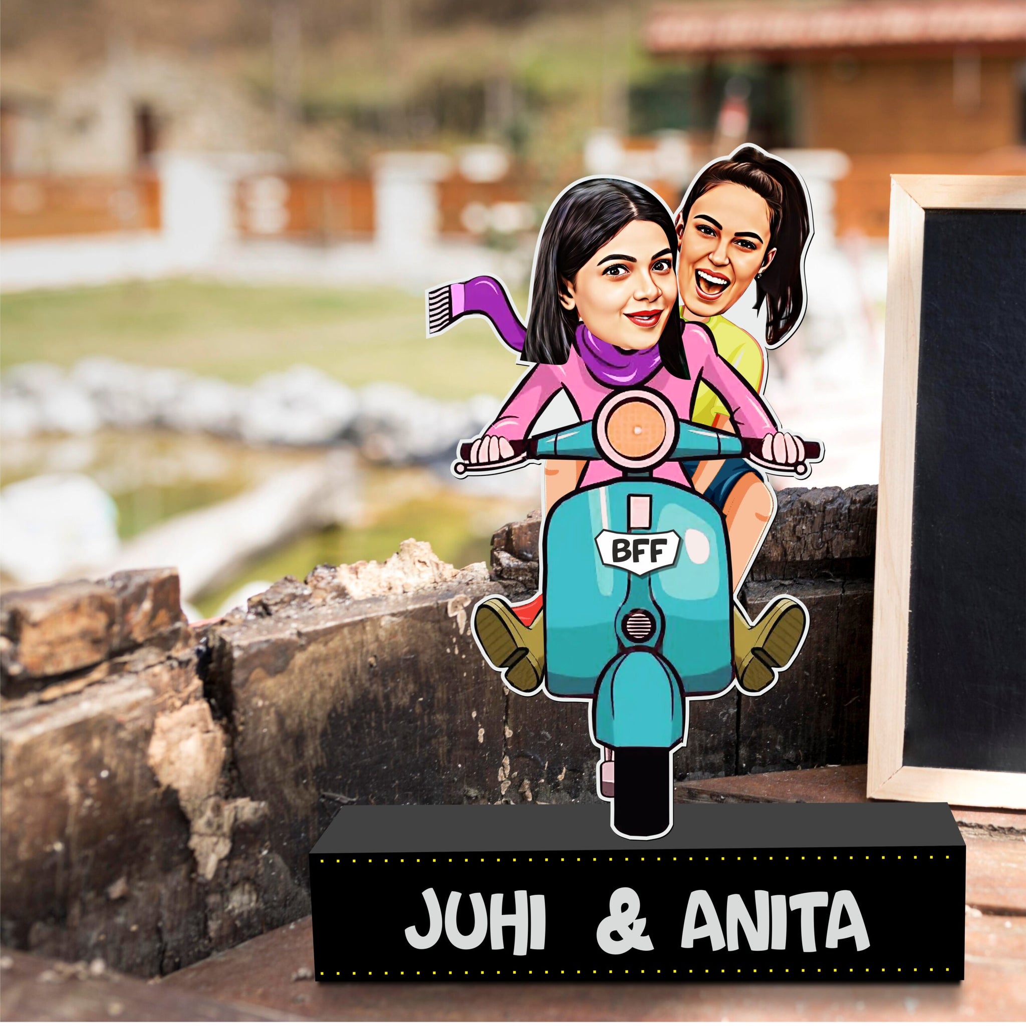 Gift for BFF - Personalized Caricature