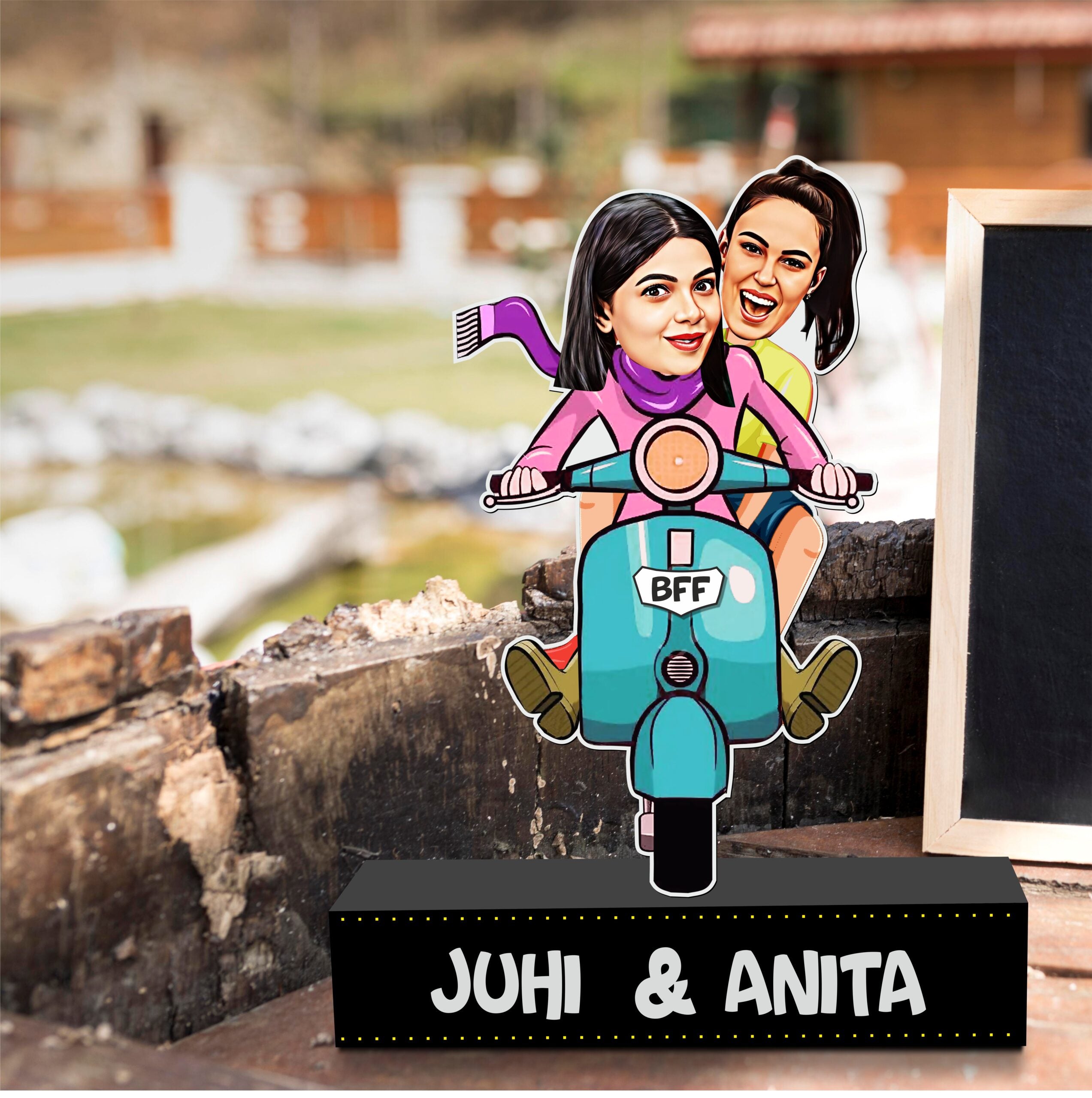 Gift for BFF - Personalized Caricature