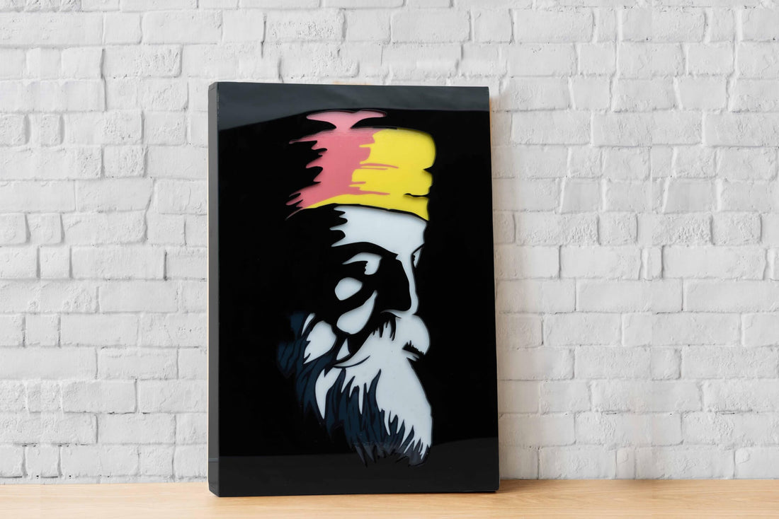 Guru Nanak home decor piece with light inside