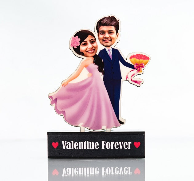 Valentine Forever Couple Caricature