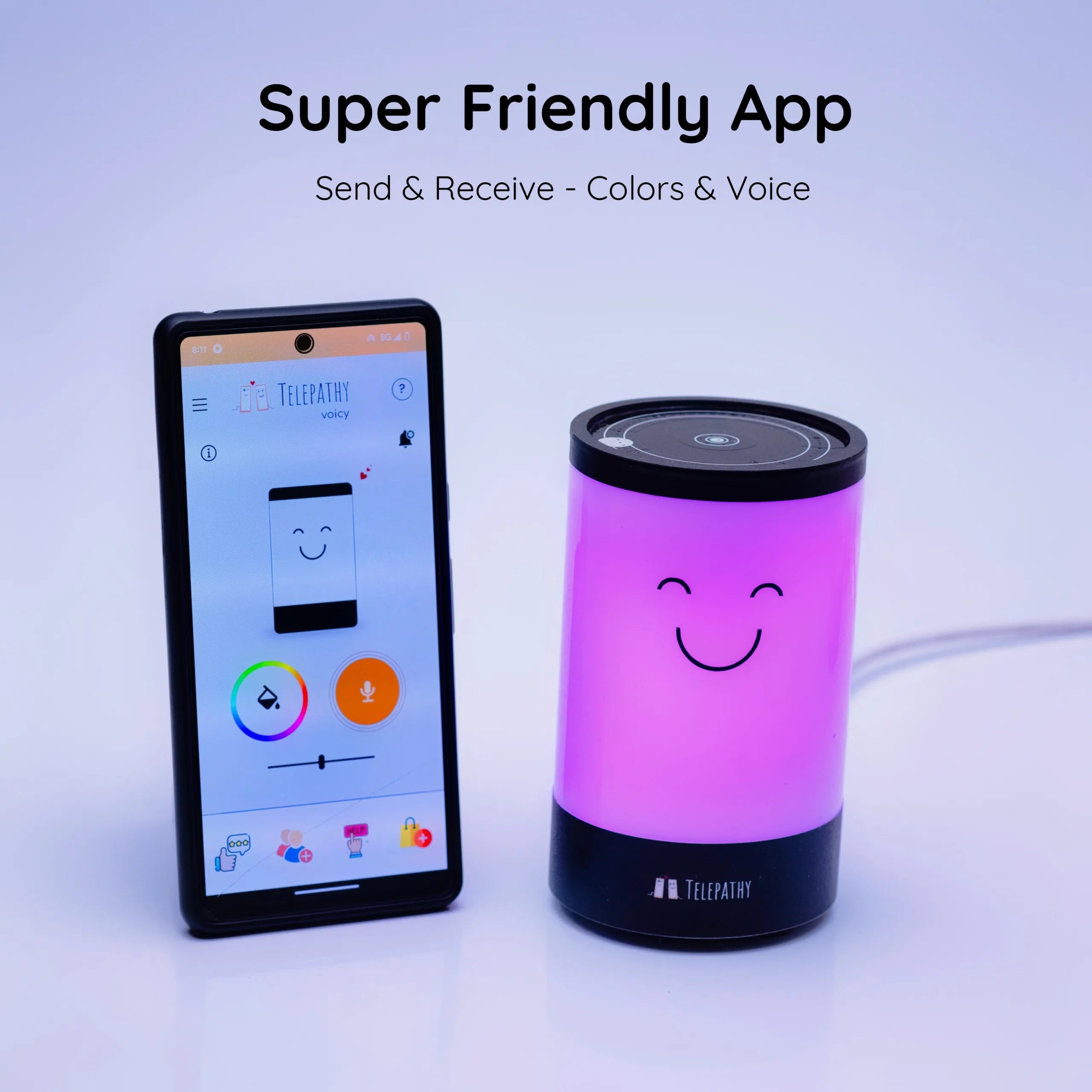 Telepathy Voicy - The Magical, Screen-Free Color & Voice Messenger for Kids (Ages 3-14)
