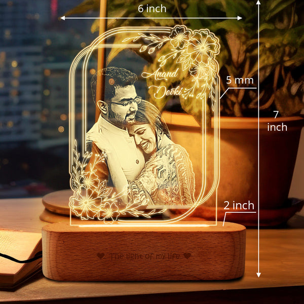 Precious Memories - Engraved Acrylic Photo Lamp