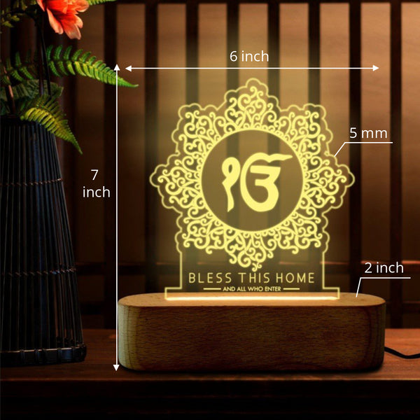 Ik Onkar -Waheguru lamp