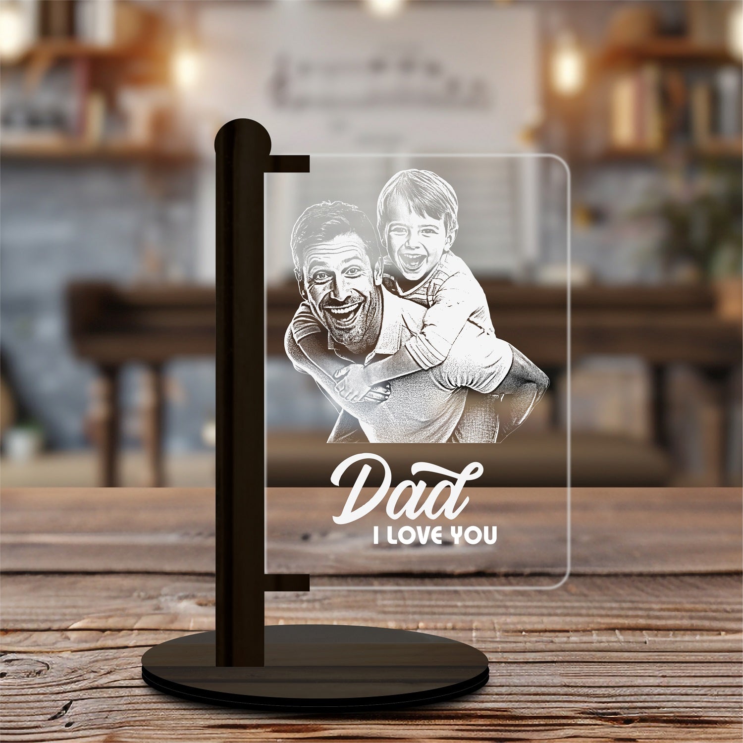 Dad & Me Lamp - Personalized gift for Father's Day