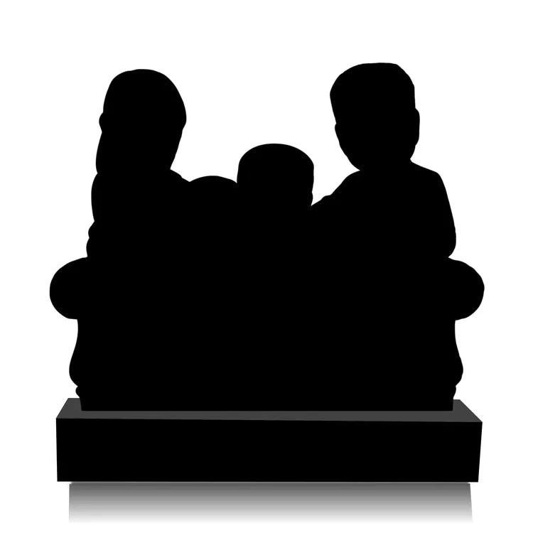 Custom Family Caricature – “Hum Saath-Saath Hain❤️” | Personalized Indian Family Standee | Acrylic + MDF | 7x6x2 inch