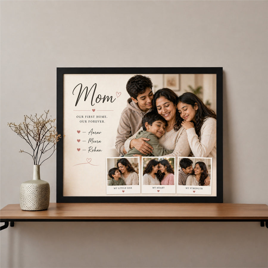 Personalized Family Photo Frame for Mom (10x16 Inch)