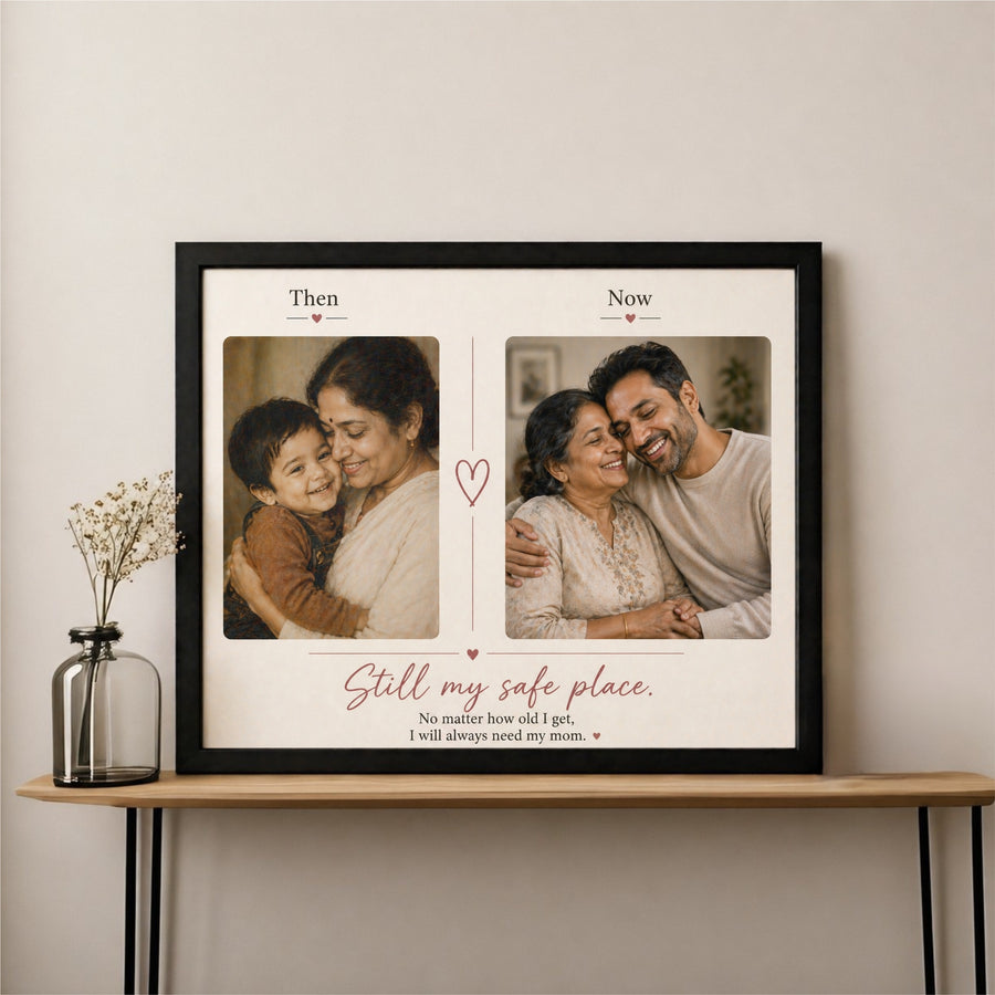 Then & Now – Mother’s Day Photo Frame (10x16 Inch)