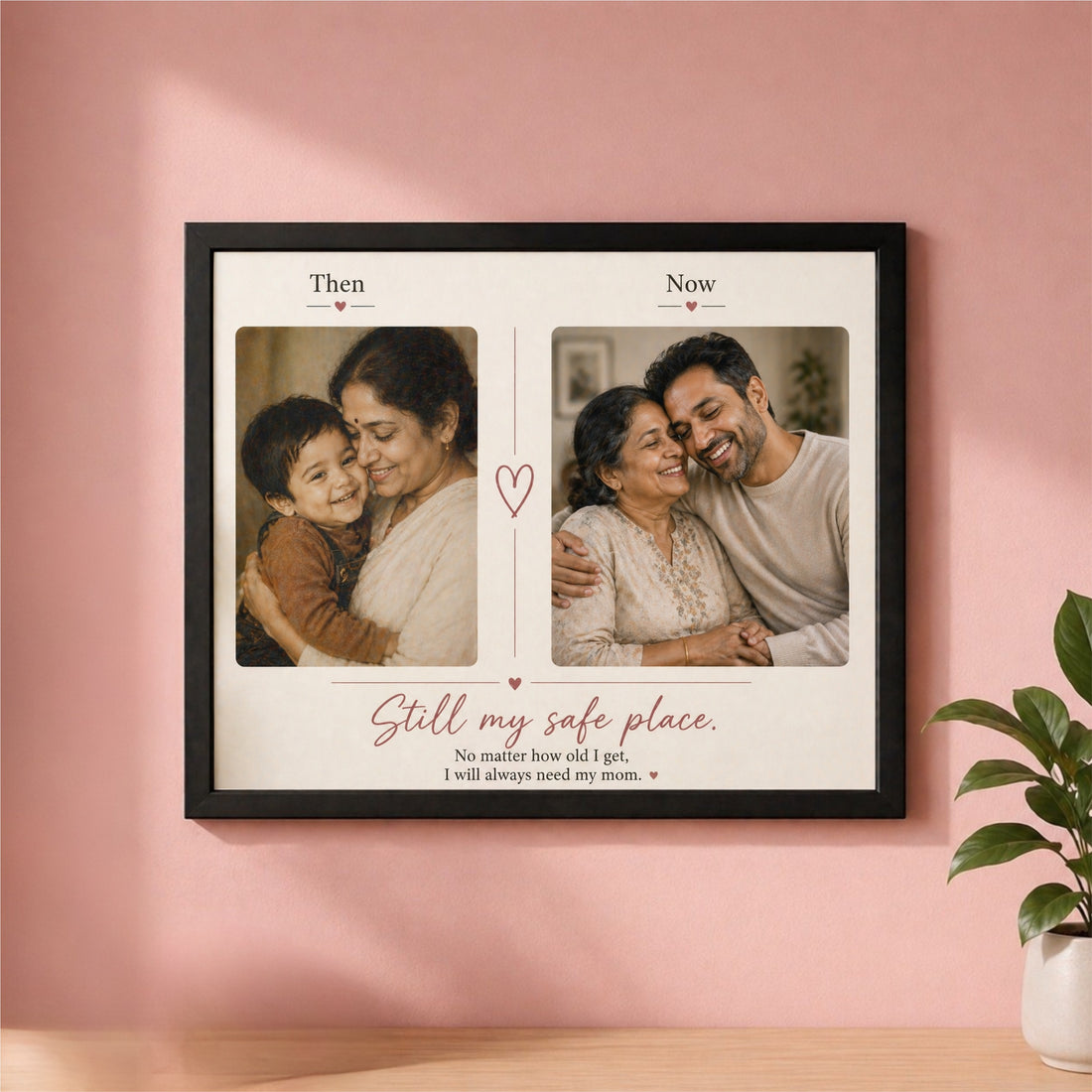 Then & Now – Mother’s Day Photo Frame (10x16 Inch)