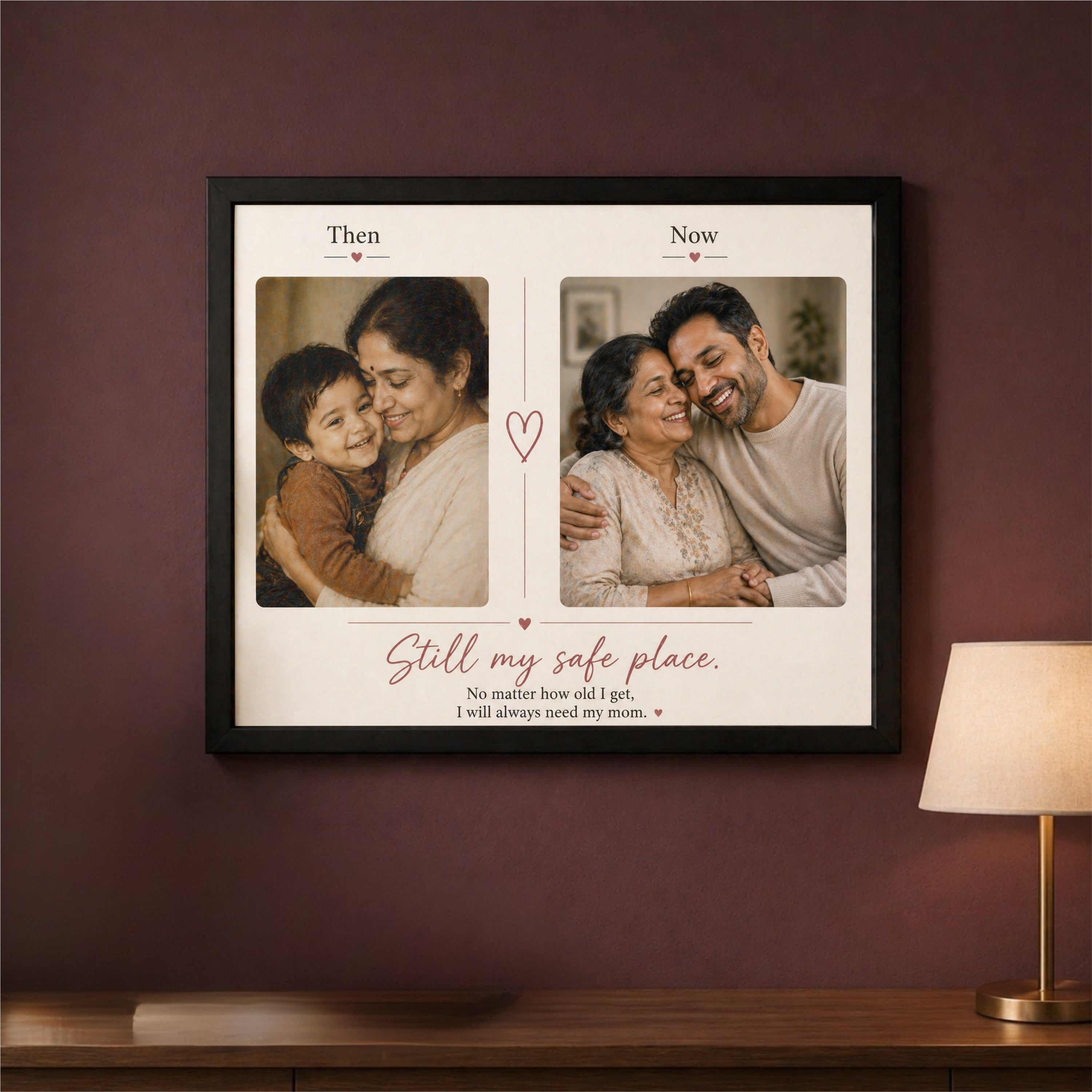Then & Now – Mother’s Day Photo Frame (10x16 Inch)