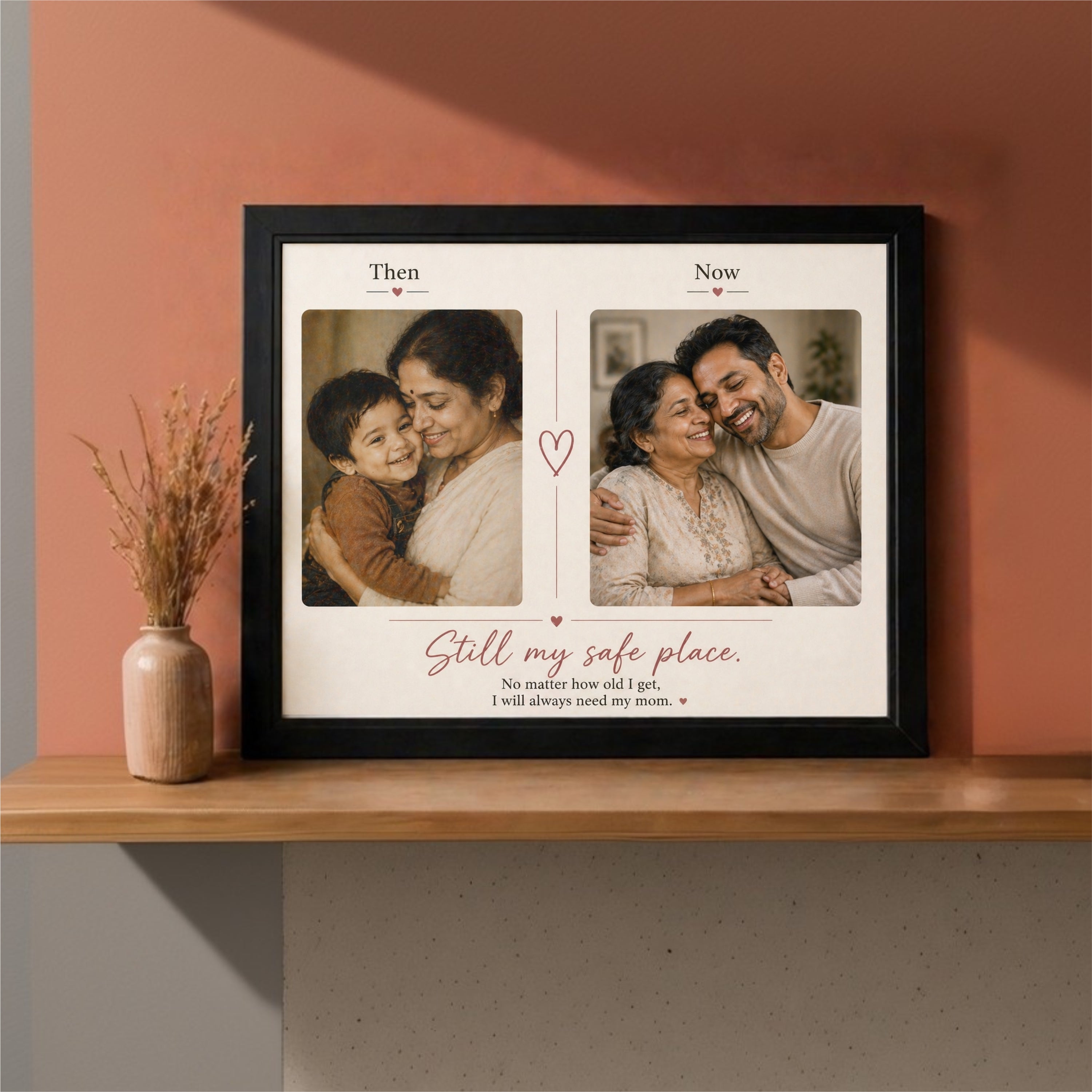 Then & Now – Mother’s Day Photo Frame (10x16 Inch)