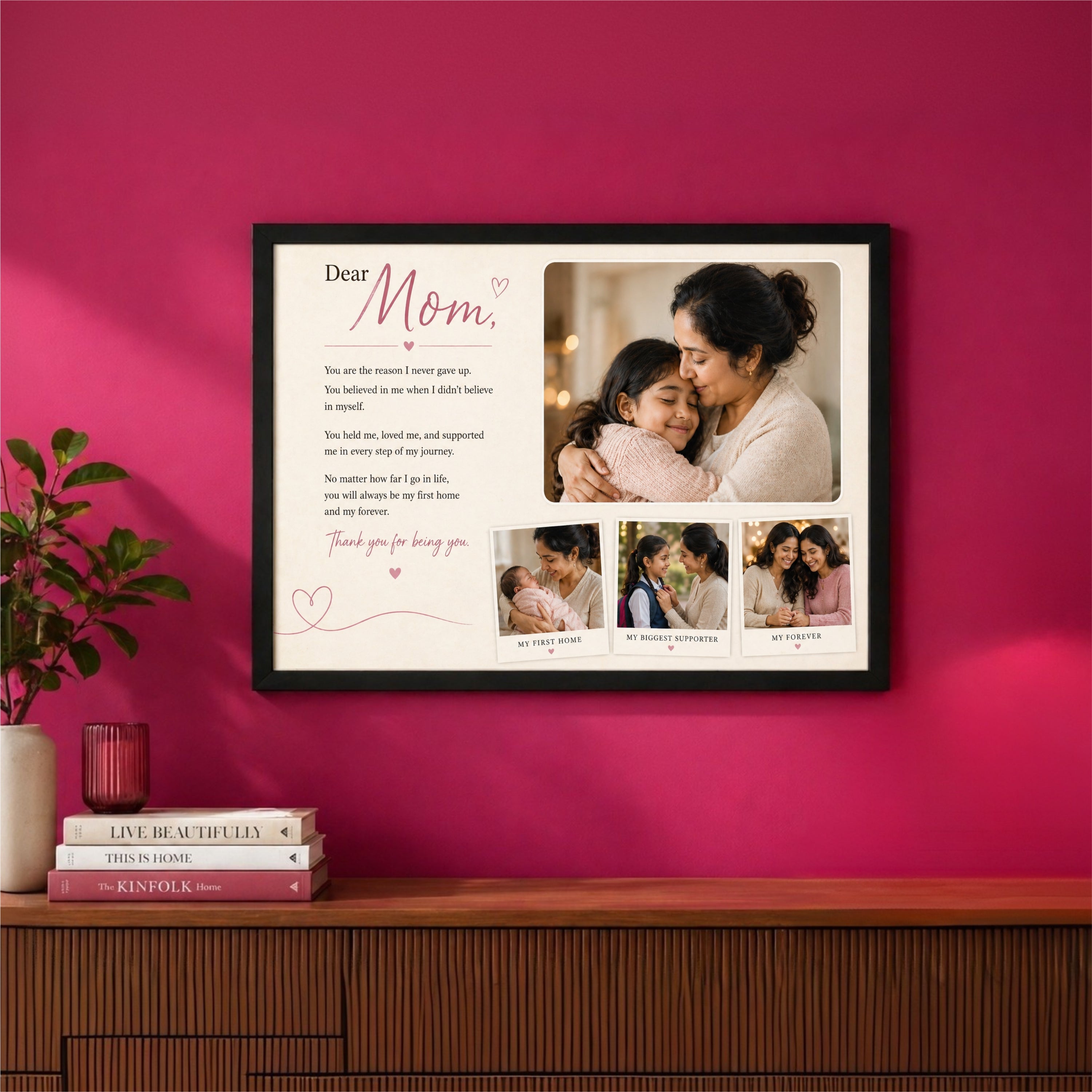 Letter to Mom – Personalized Photo Frame (10x16 Inch)