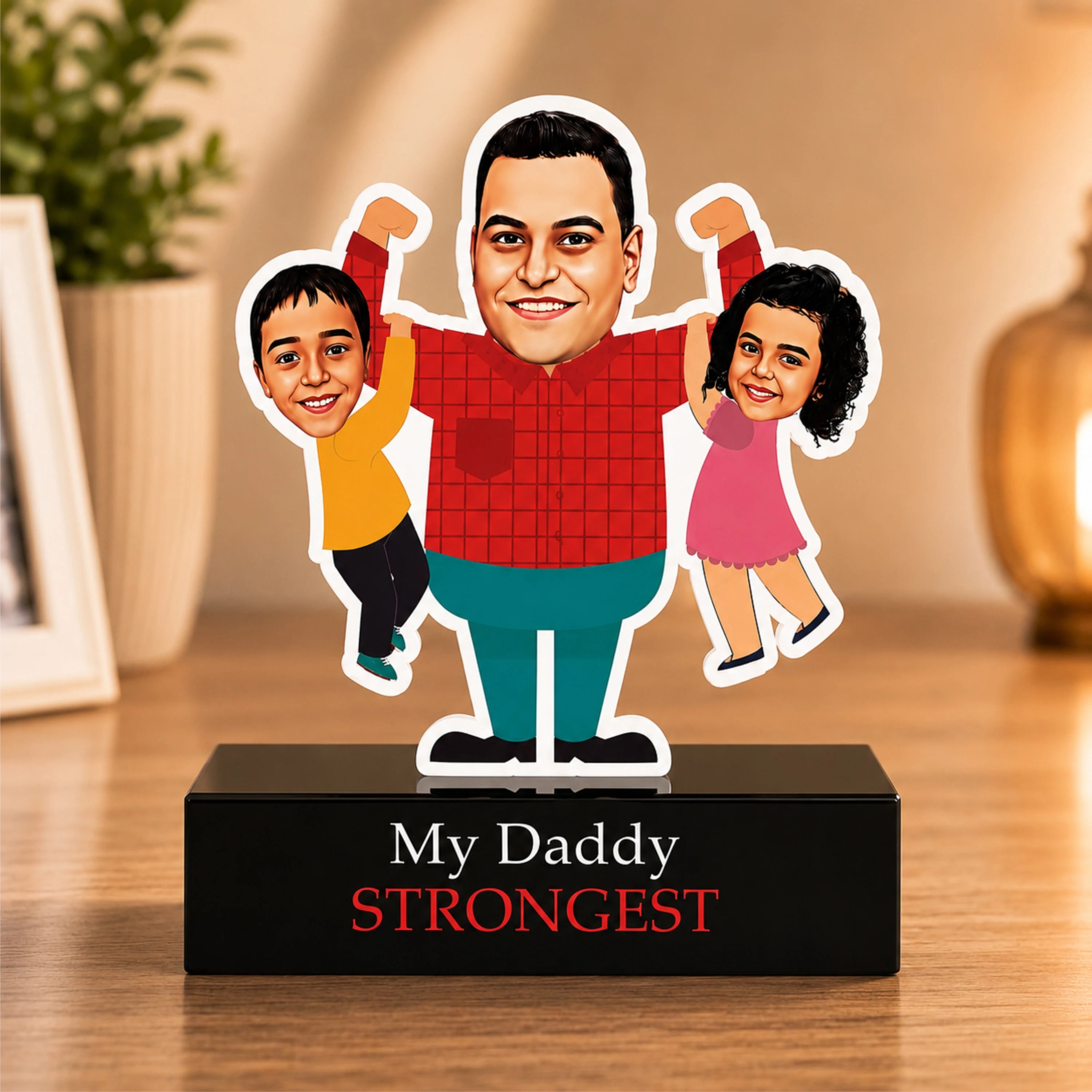 Strongest Daddy – Photo Caricature for Dad