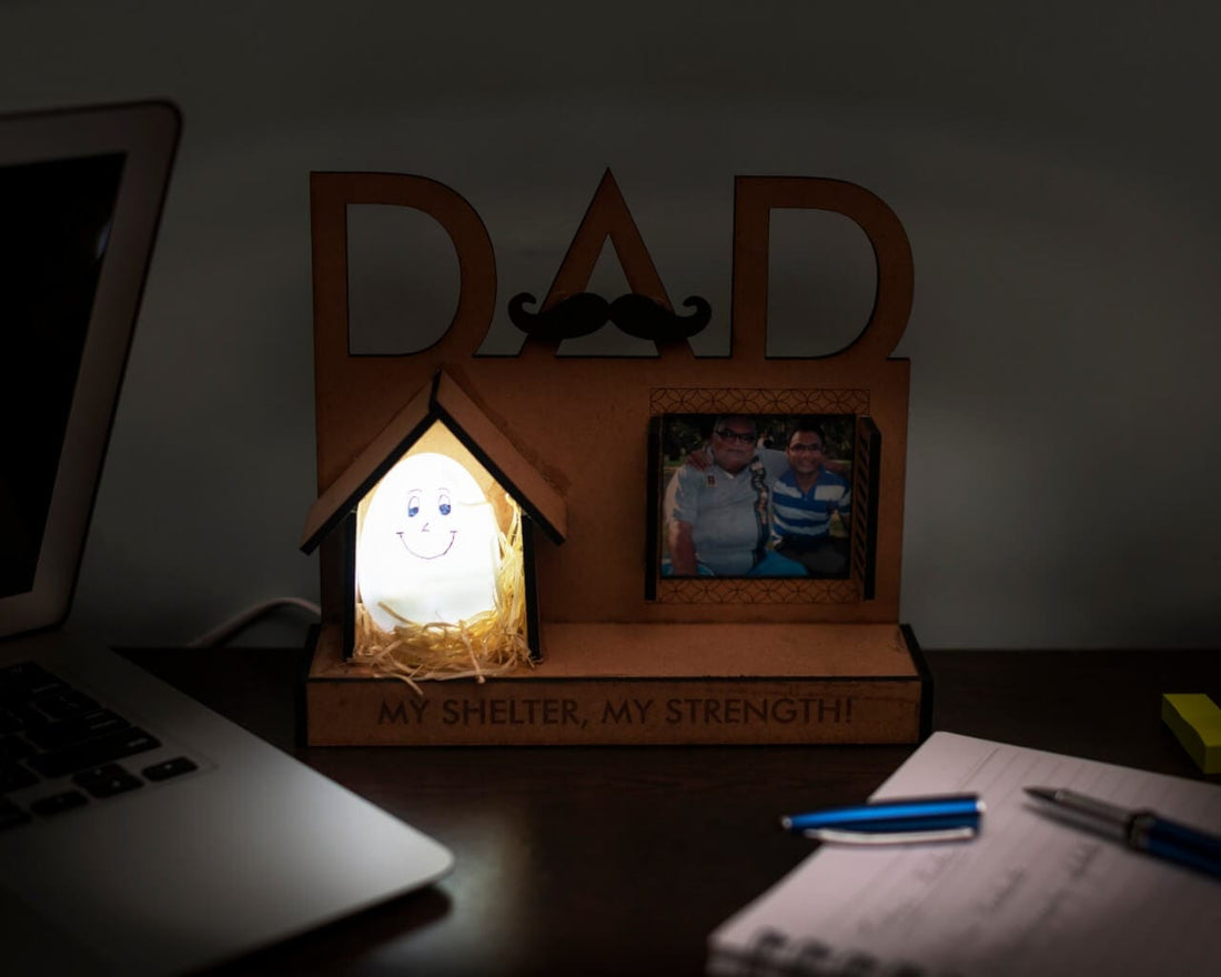 Dad – My strength personalized lamp