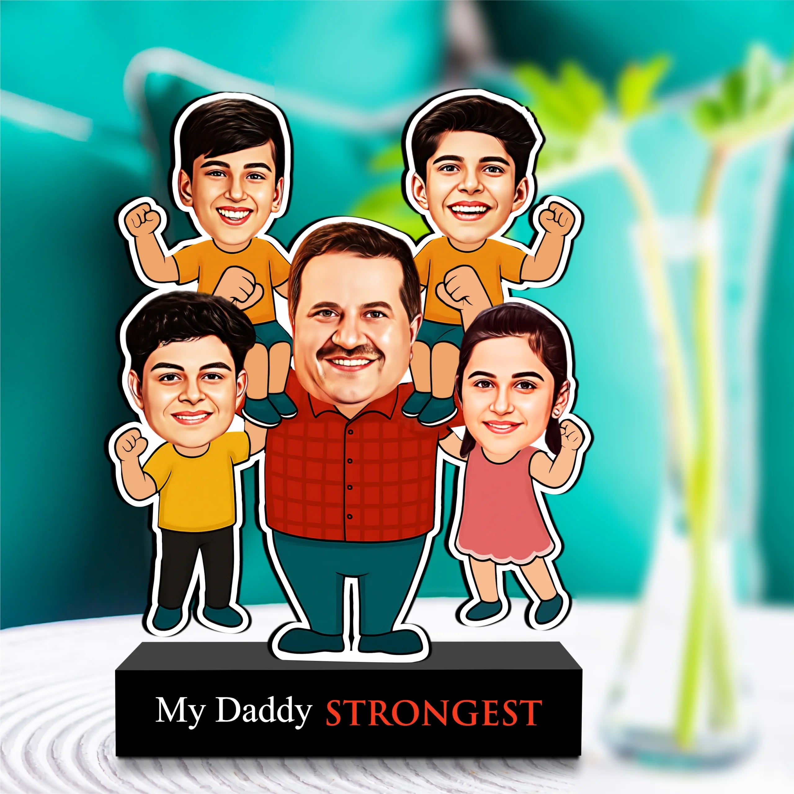 Strongest Daddy – Photo Caricature for Dad
