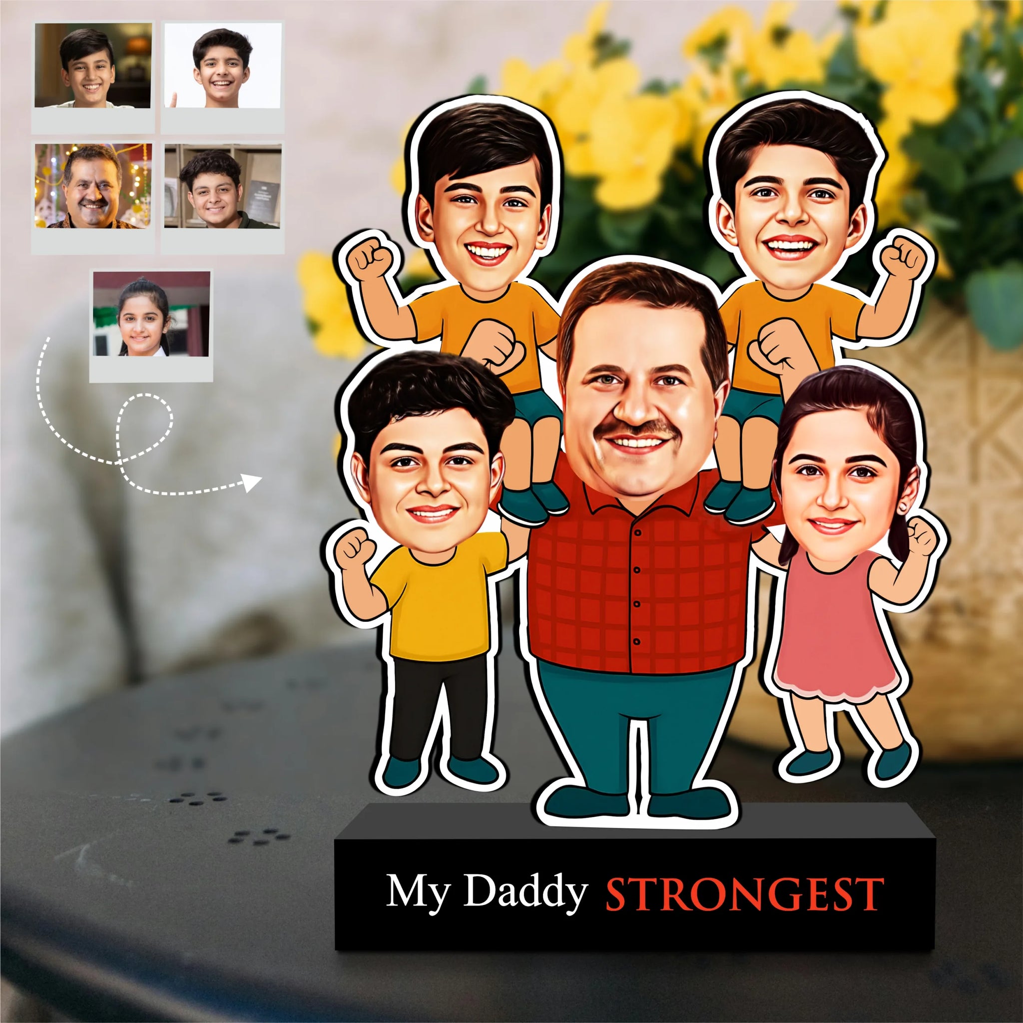 Strongest Daddy – Photo Caricature for Dad