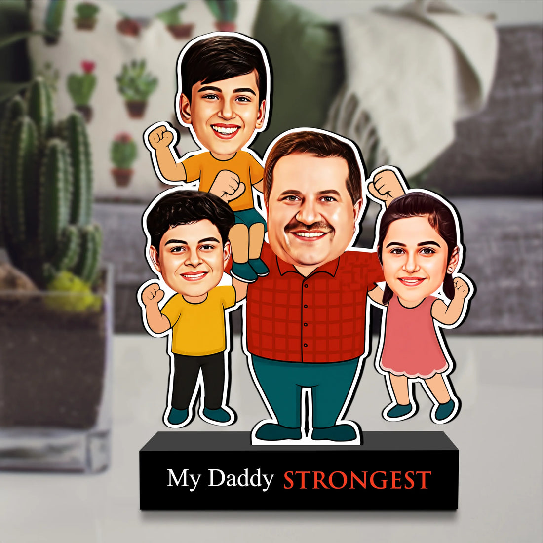 Strongest Daddy – Photo Caricature for Dad