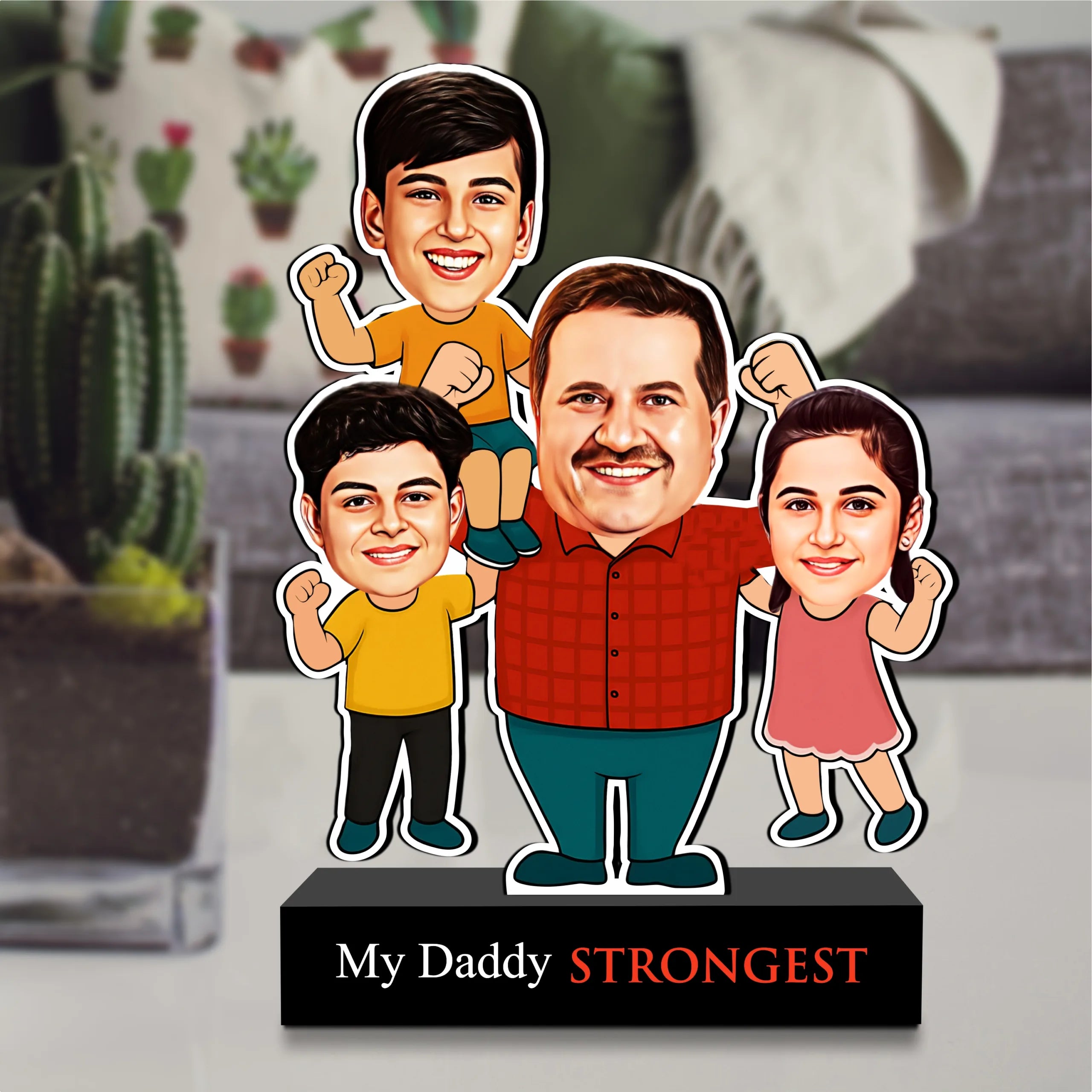 Strongest Daddy – Photo Caricature for Dad
