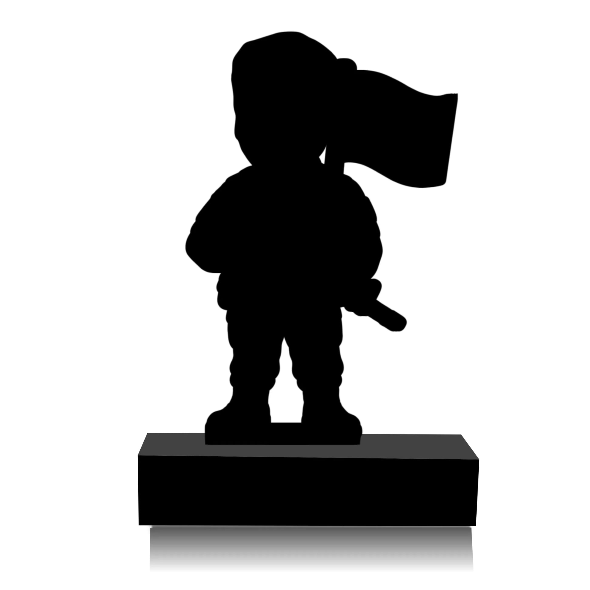 Personalized Indian Army Caricature Gift – Custom Face Standee for Army Men