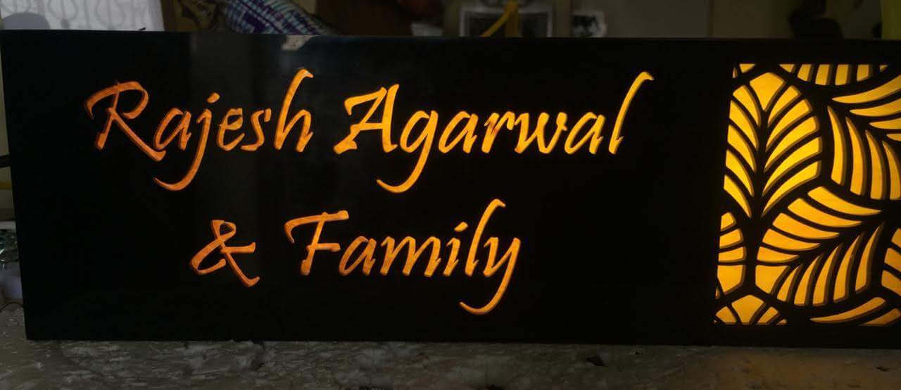 Personalized name plates