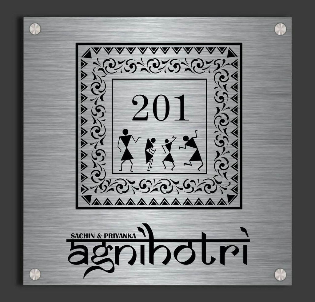 Warli Art Name plate