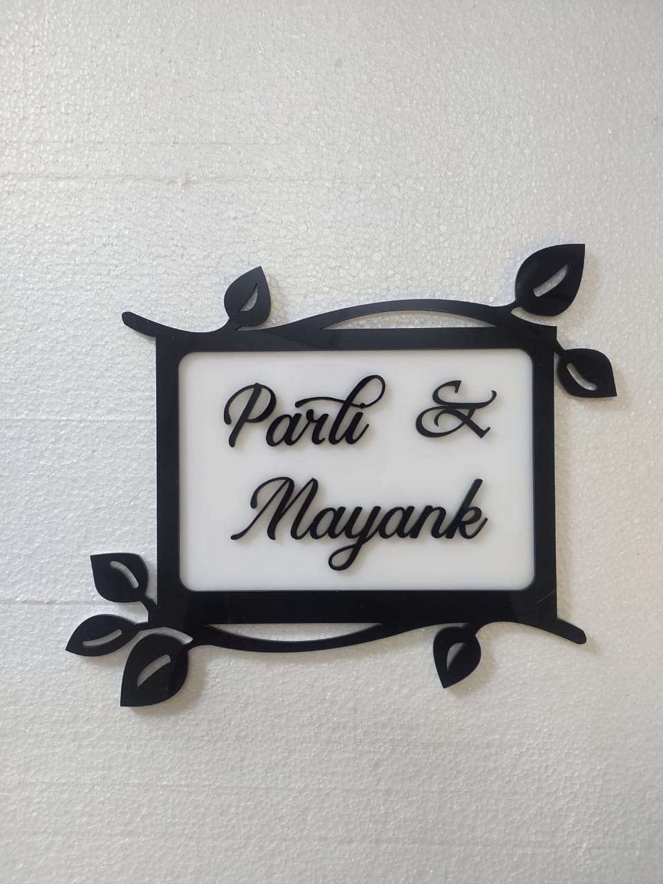 decorative name plate