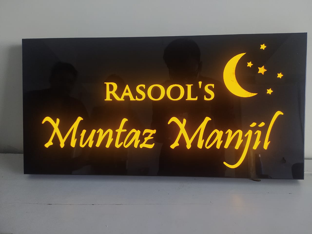 Chand sitare LED name plate