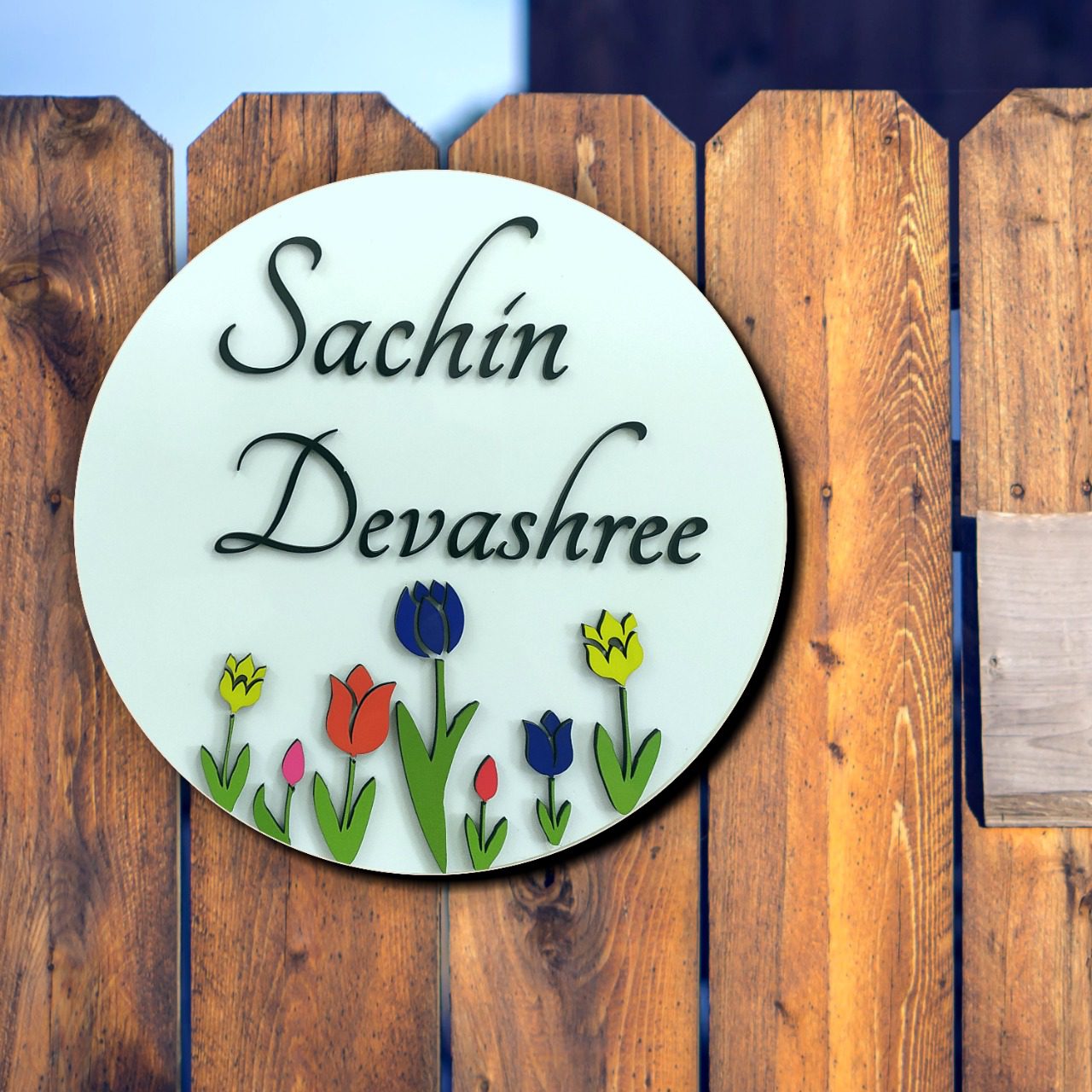 Tulip Garden - A Refreshing Name Plate