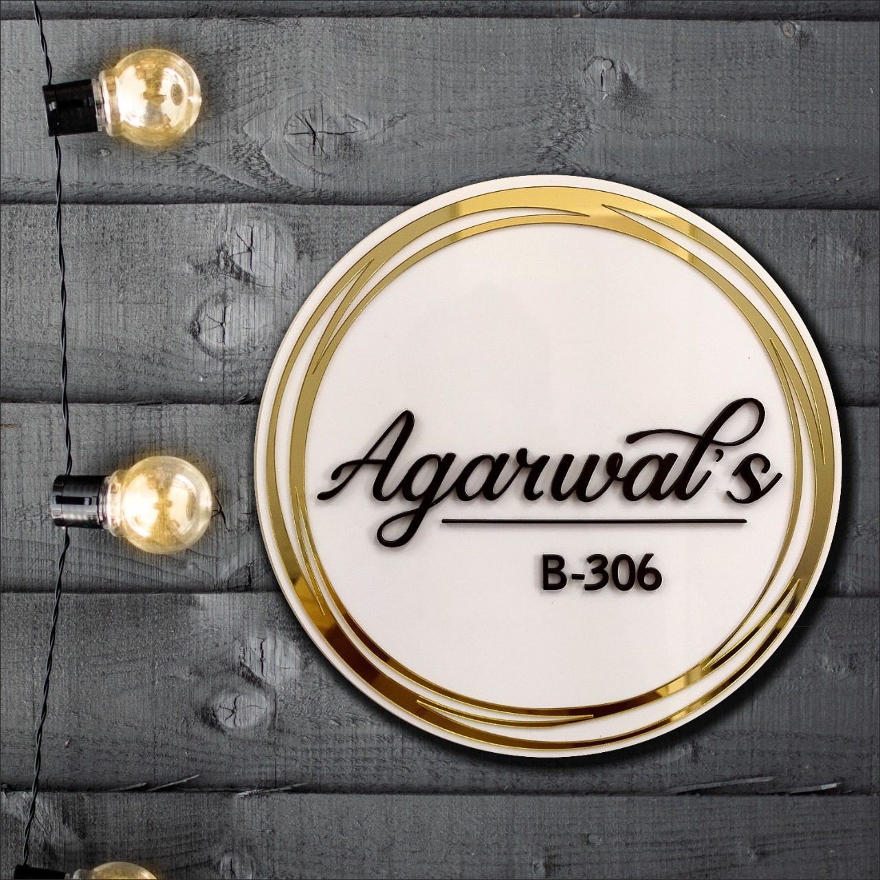 A Sassy Name Plate for door