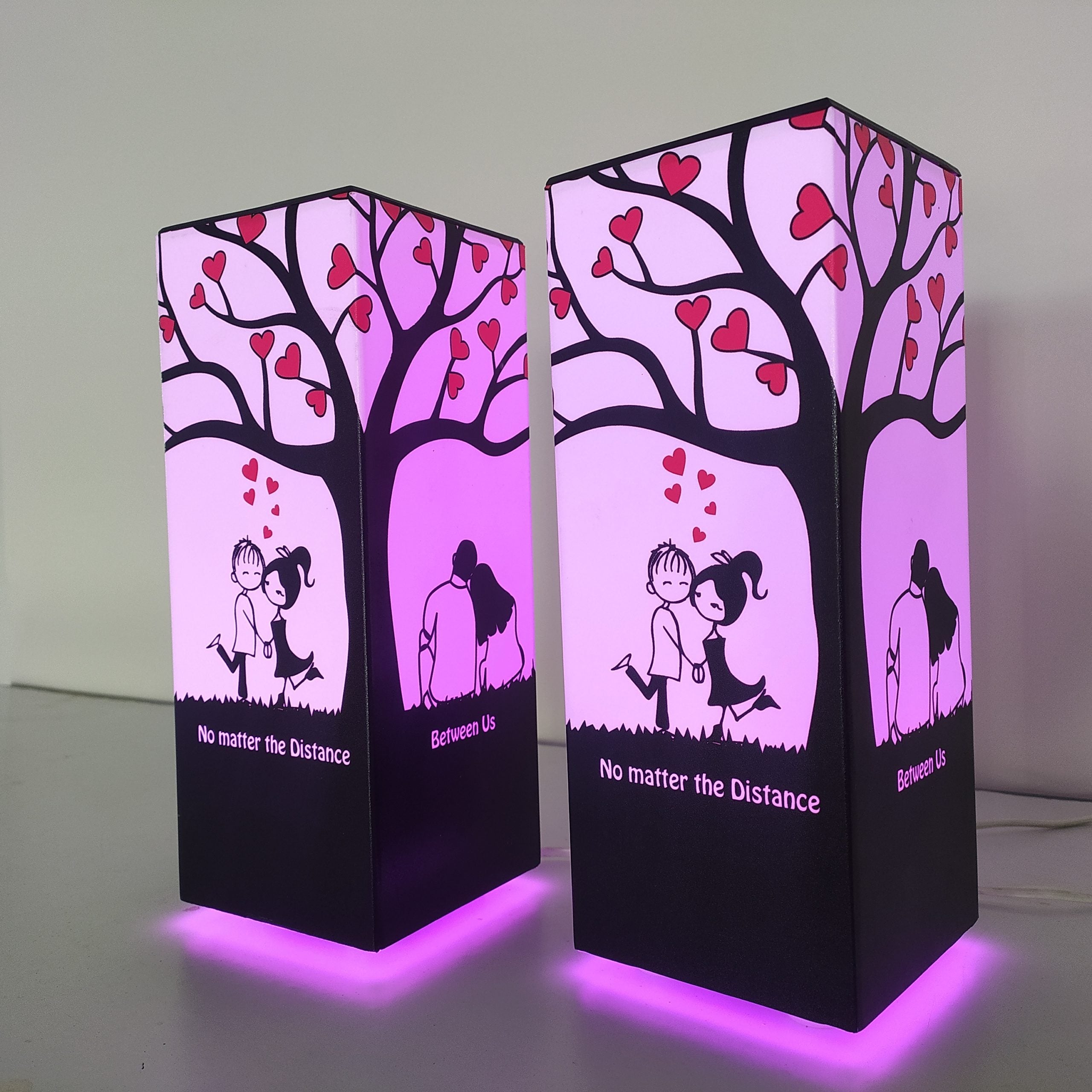 Friendship Lamps with Personalized Captions - Telepathy