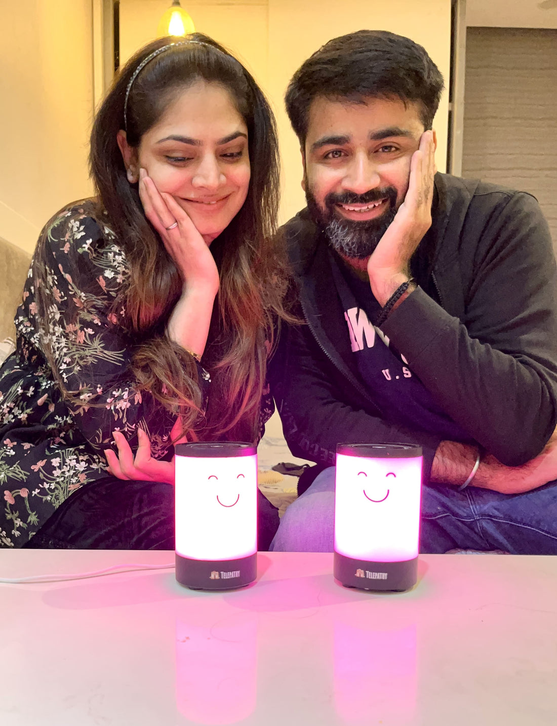 Telepathy Voicy – Long Distance Voice & Light Message Lamp for Loved Ones