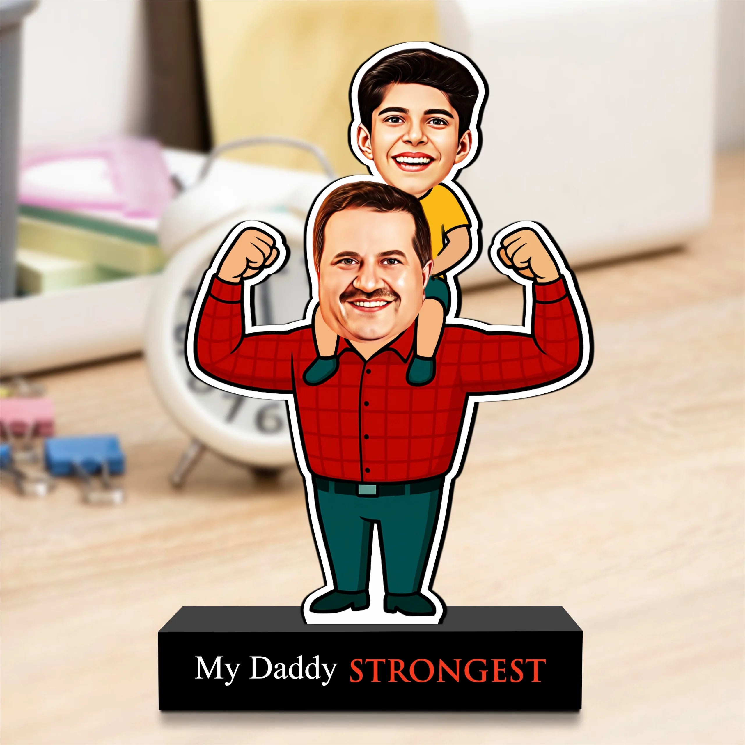 Strongest Daddy – Photo Caricature for Dad