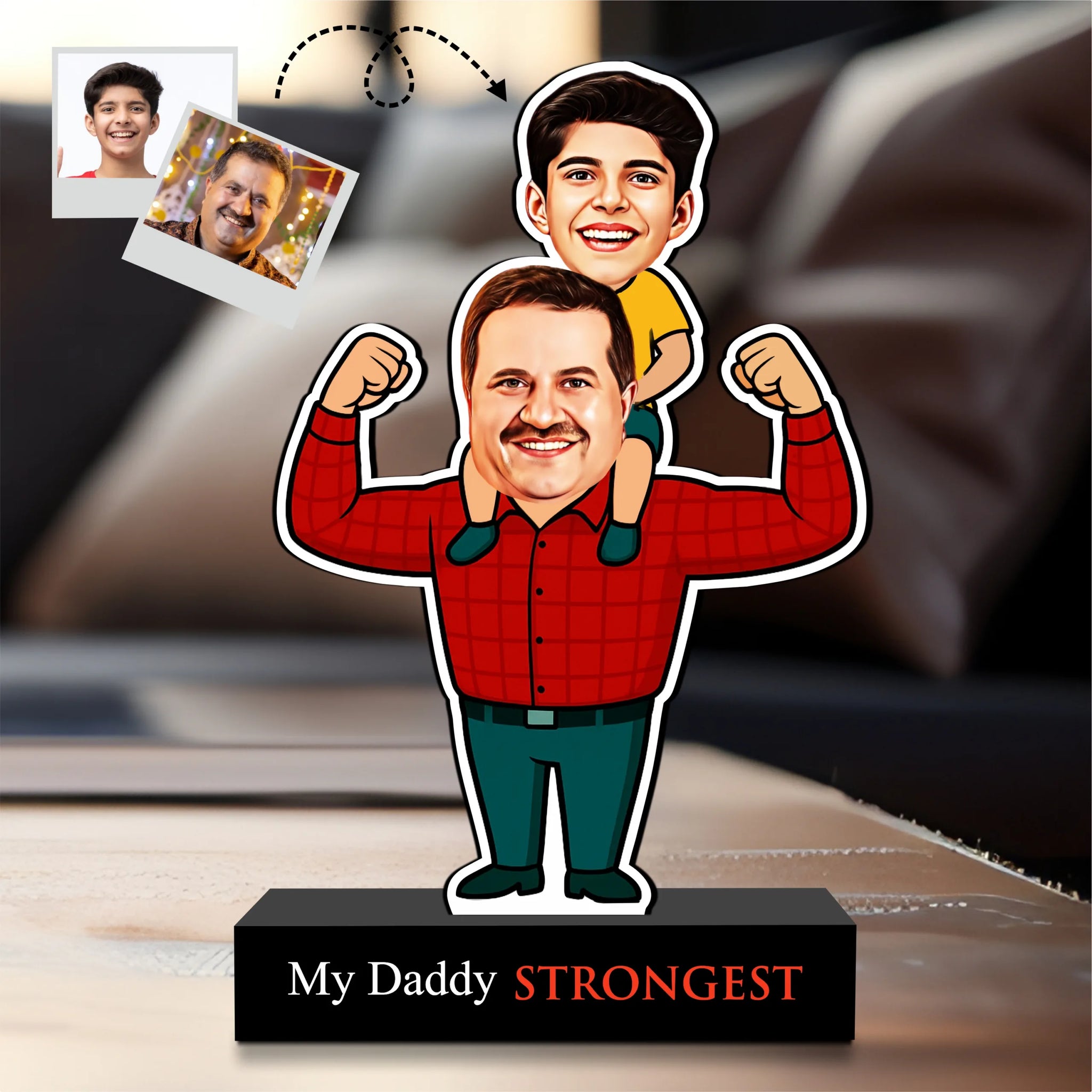 Strongest Daddy – Photo Caricature for Dad