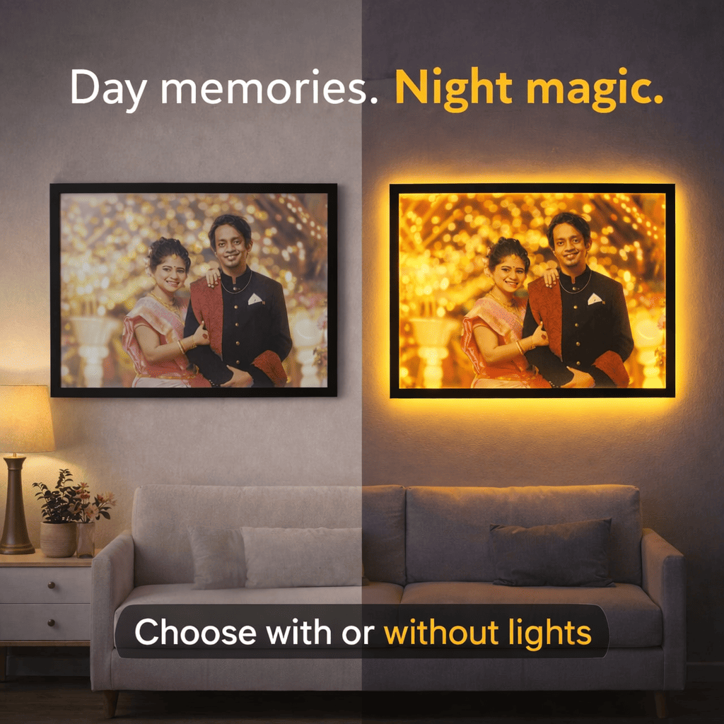 Acrylic Photo Frame for Wall – Frameless Glass-Like Premium Display | Modern Wall Mounted Family & Portrait Photo Frame