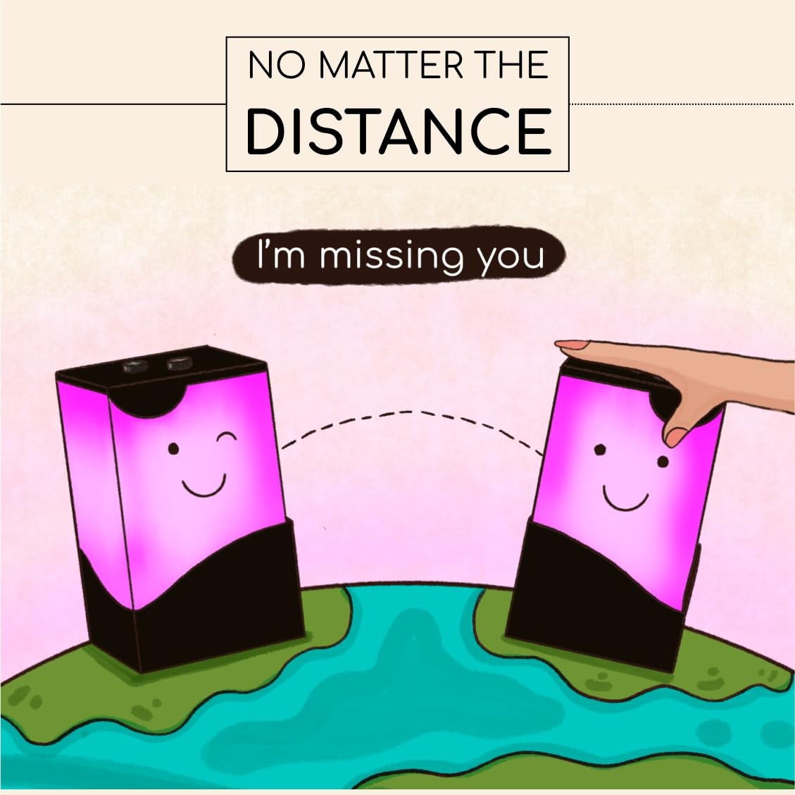 Telepathy lamps for long distance communication