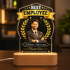 Personalized Employee Appreciation Gift Lamp, Custom LED Trophy for Best Employee Award, Corporate Gift for Employees, Team Appreciation Gift, Employee Recognition Award