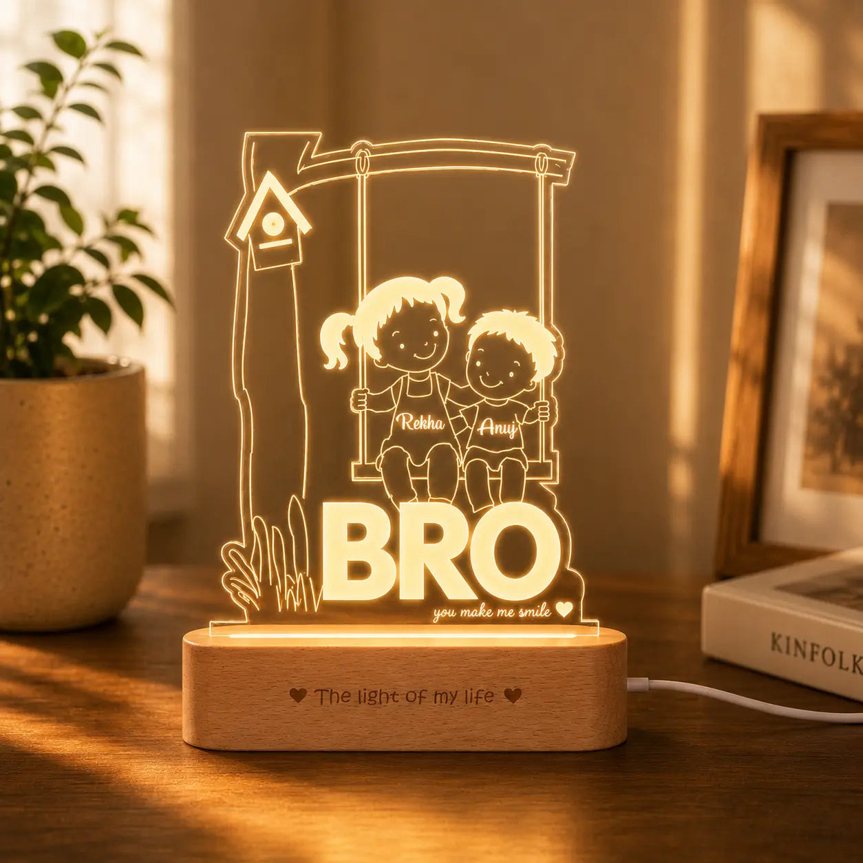 Raksha bandhan gift for brother - Bro Lamp
