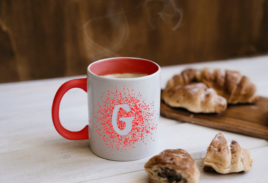 Inner red name mug